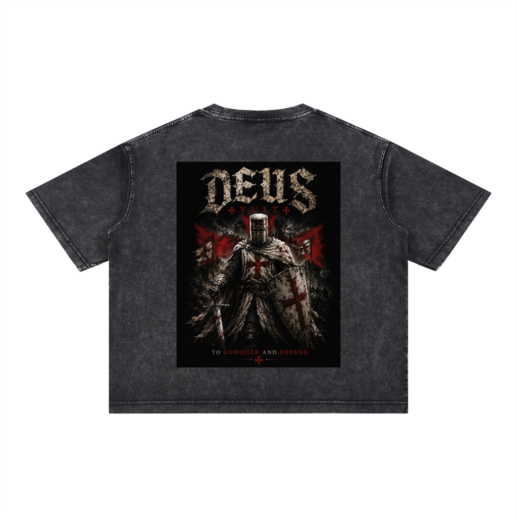 DEUS VULT - conquer and defend.