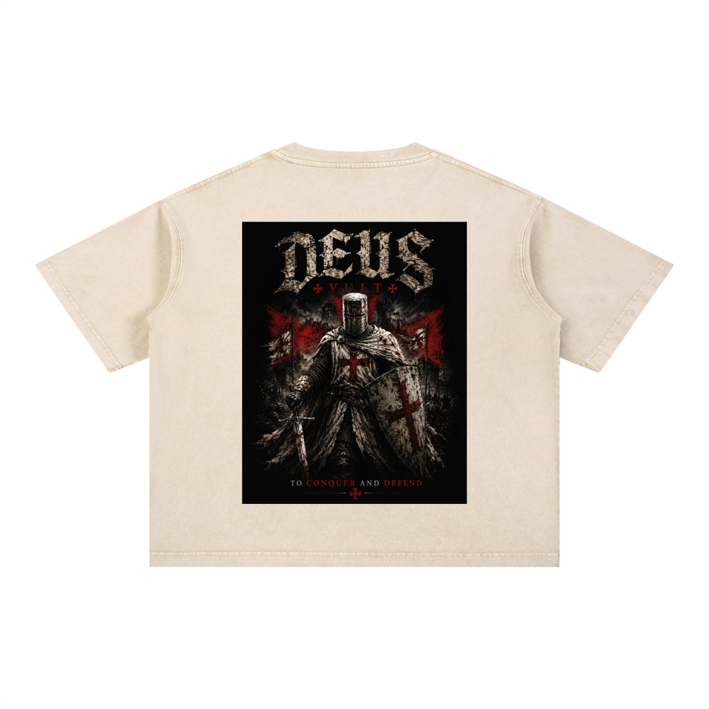 DEUS VULT - conquer and defend.